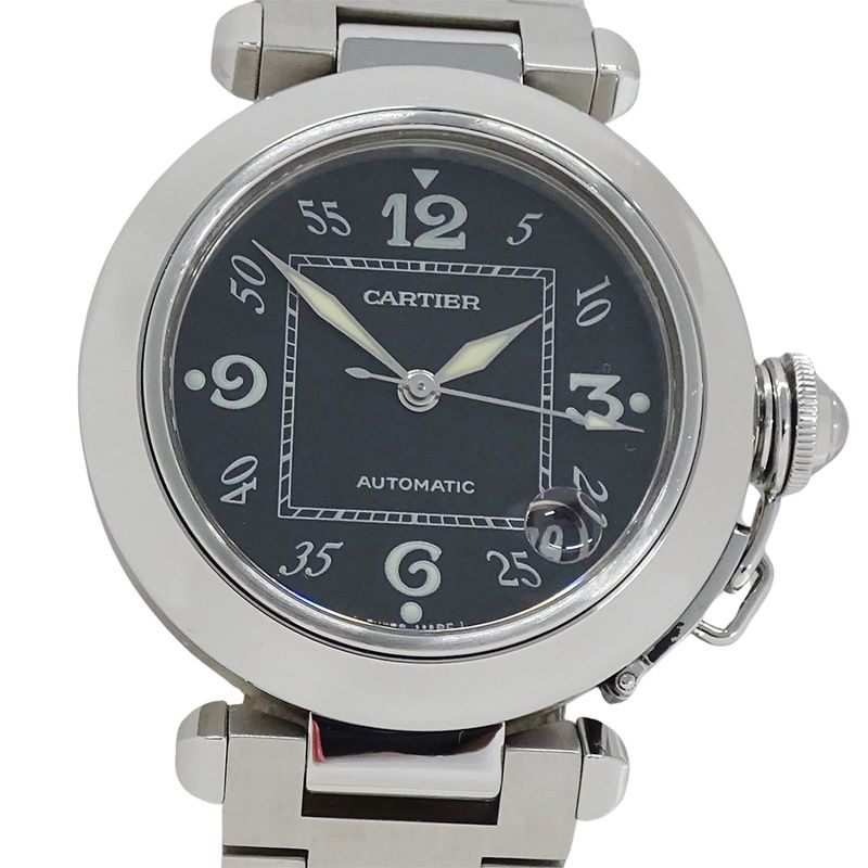 Cartier Watch Boys Pasha C Date Automatic Winding at Stainless Steel Silver