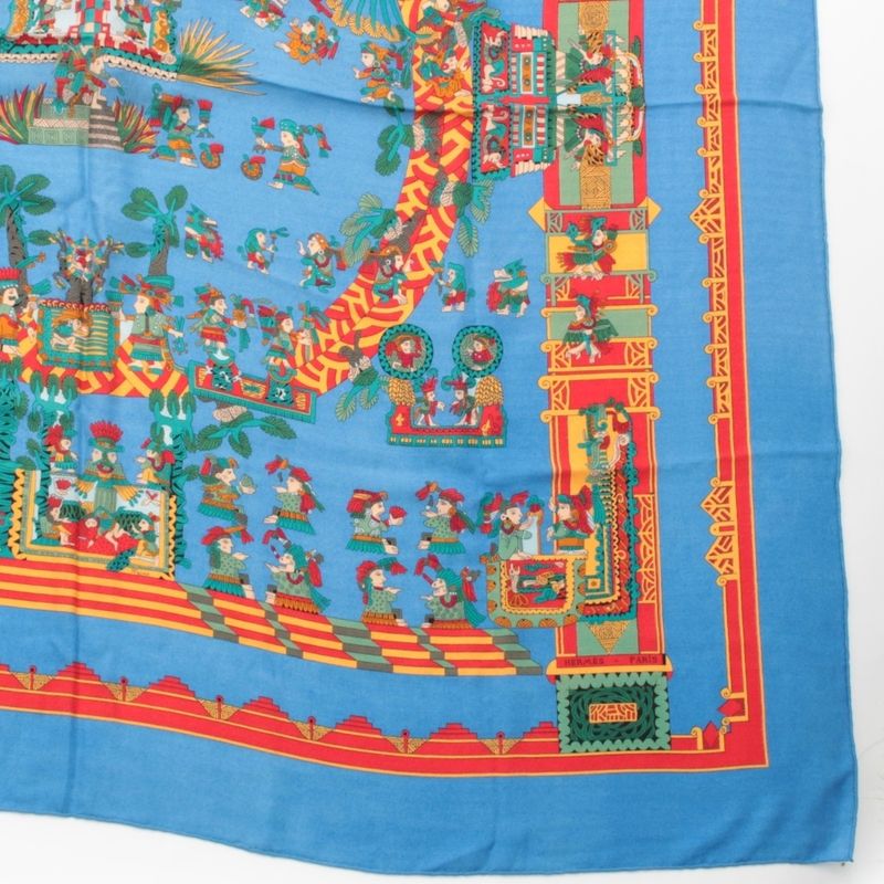 Hermes Cashmere Silk Carre Geant 140 Astres Et Soleils Celestial Bodies and the
