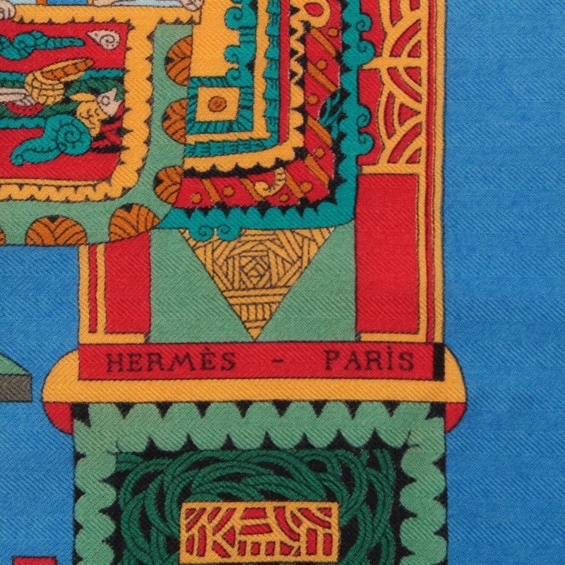 Hermes Cashmere Silk Carre Geant 140 Astres Et Soleils Celestial Bodies and the