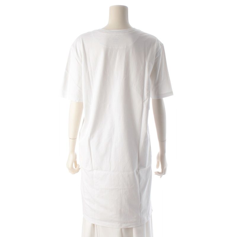 Hermes Cotton Chaine D'ancre Embroidery Dress White 40