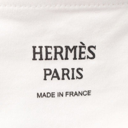 Hermes Cotton Chaine D'ancre Embroidery Dress White 40