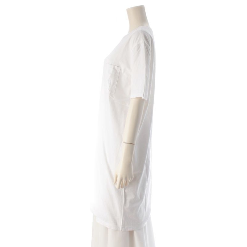Hermes Cotton Chaine D'ancre Embroidery Dress White 40