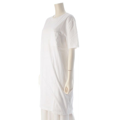 Hermes Cotton Chaine D'ancre Embroidery Dress White 40