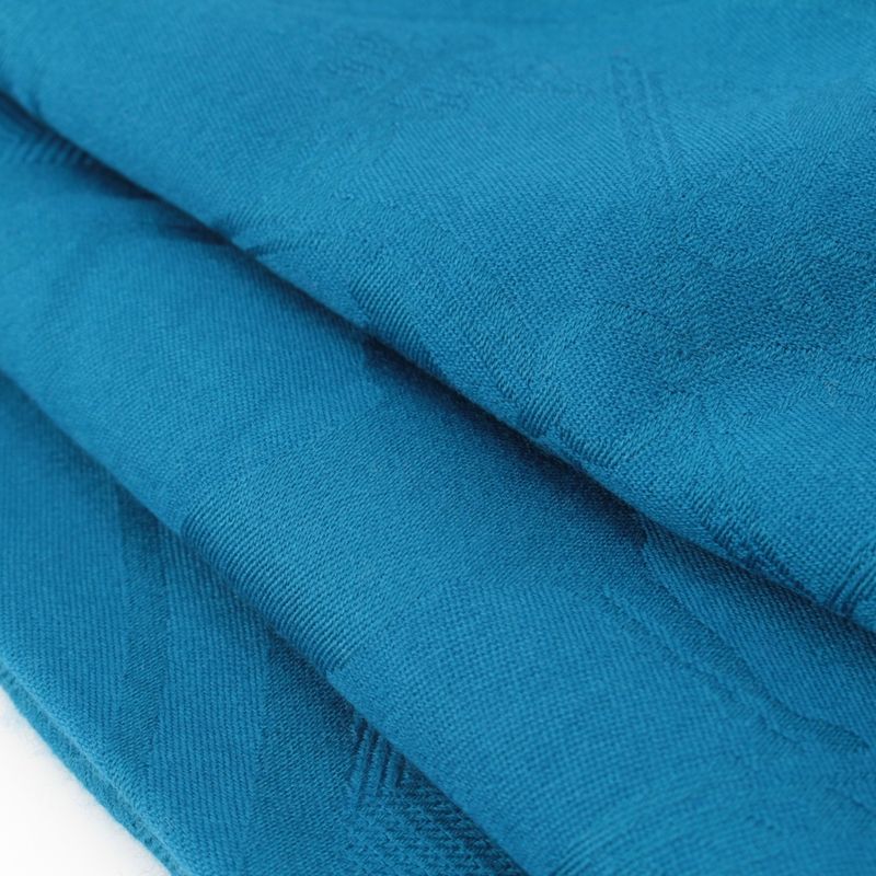 Hermes Cashmere Silk New Libris Shawl Blue Scarf