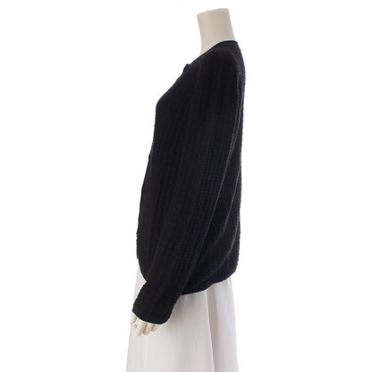 Hermes Cashmere Series Button Cardigan Top Black 38