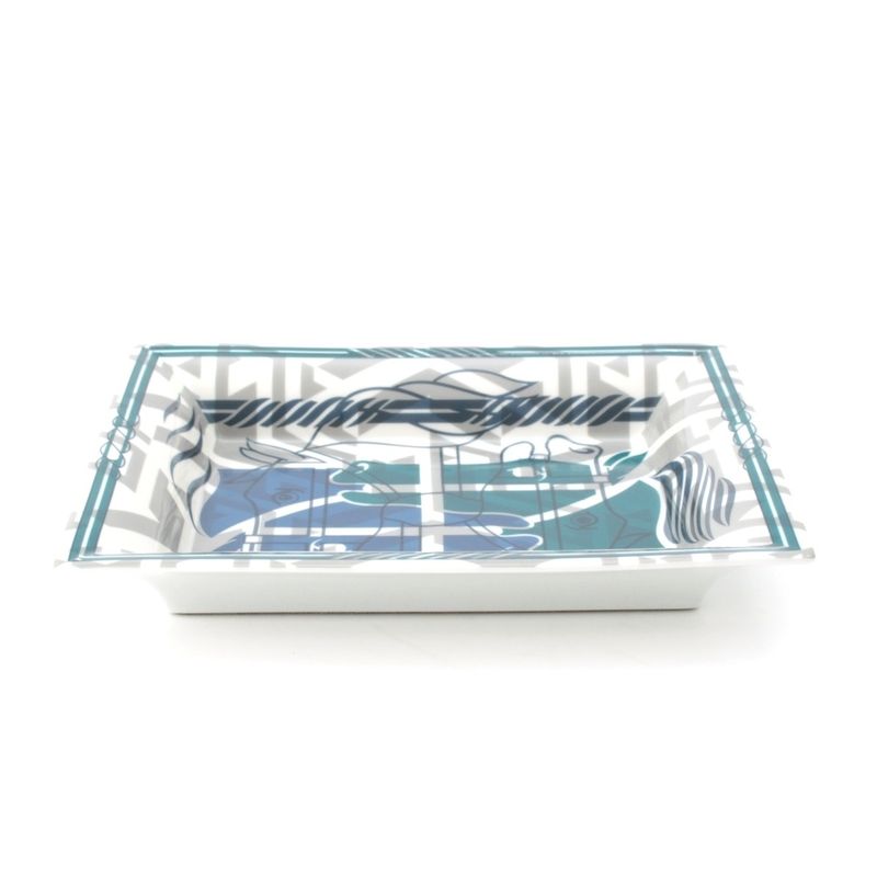 Hermes Vidopoche Cheval de Fete Tray Interior Multicolor