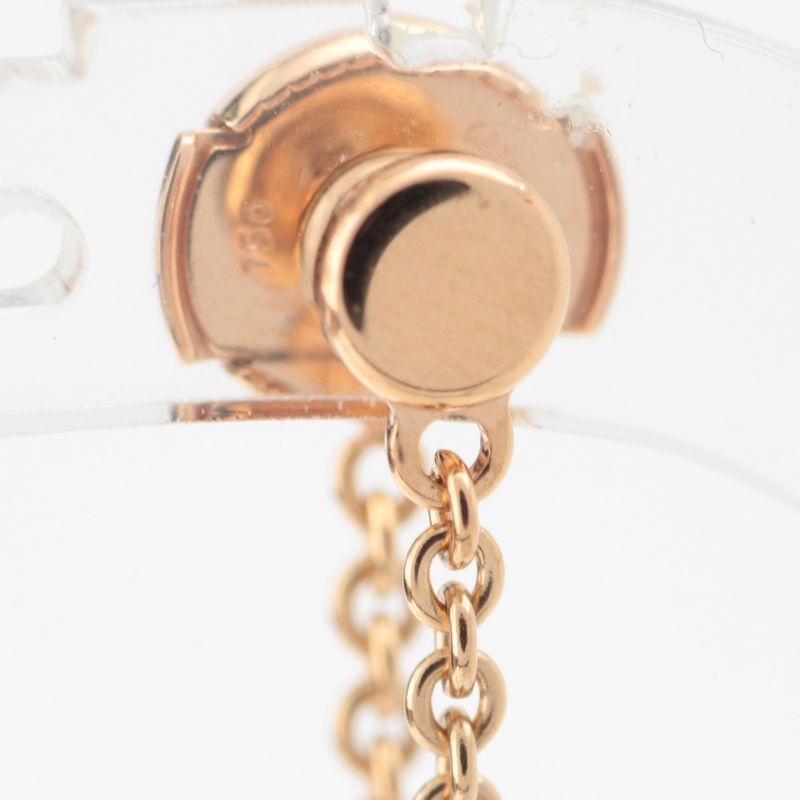 Hermes Chaine D'ancre 750 Pink Gold Mini Punk Earrings