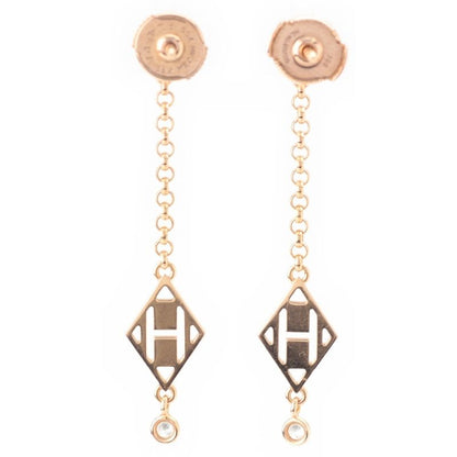 Hermes Libris Diamond Earrings 750 Gambard