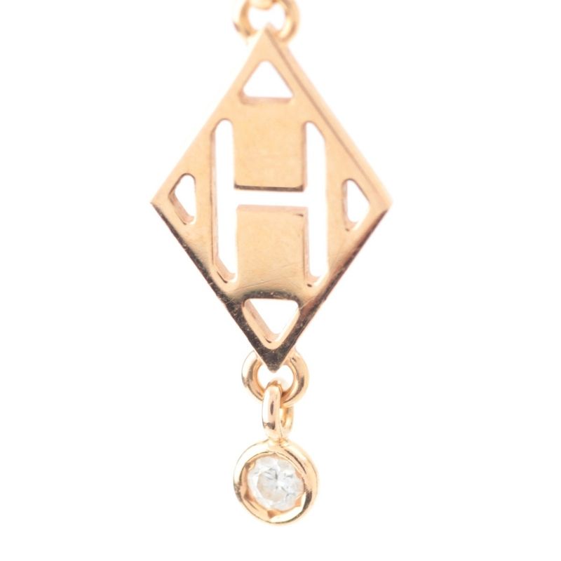 Hermes Libris Diamond Earrings 750 Gambard