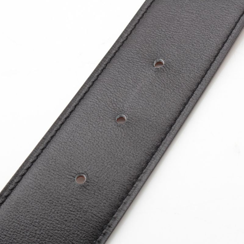 Hermes Box Calf Togo Hd'ancre Reversible 38 Belt Black Gold 90