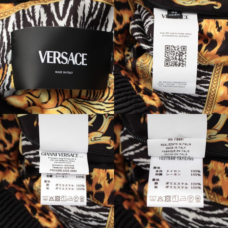 Versace Baroque Light Jacket Medusa Black Gold S 46