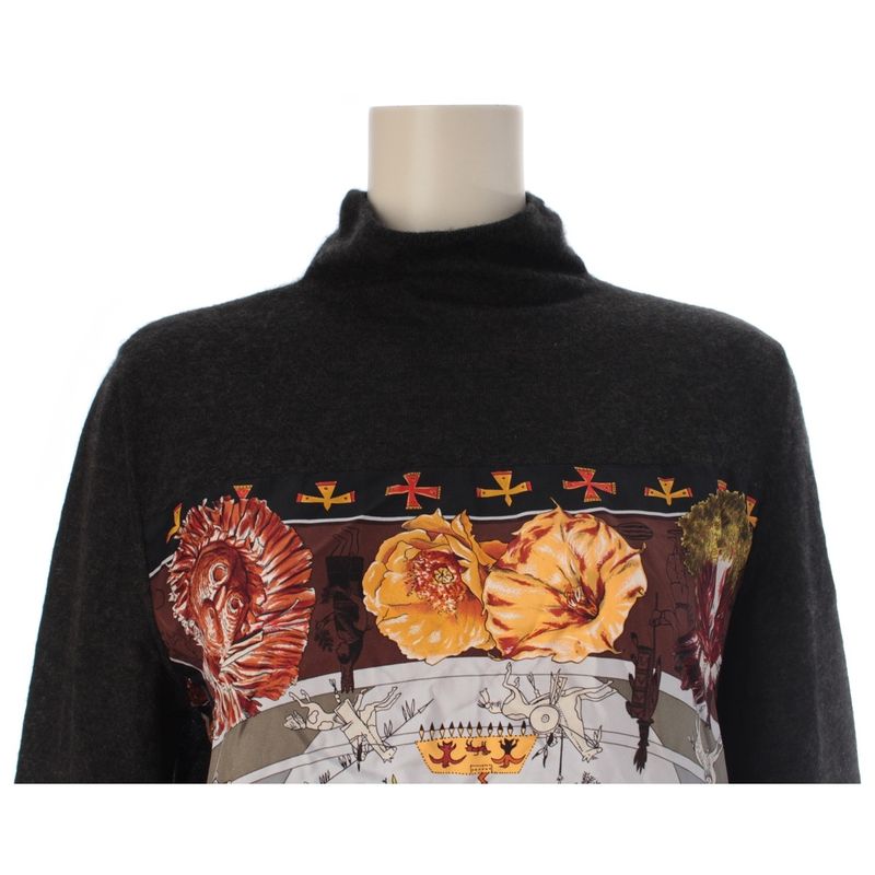 Hermes Twillene Cashmere Silk Margela Era les Mythologies Des Hommes Rouges