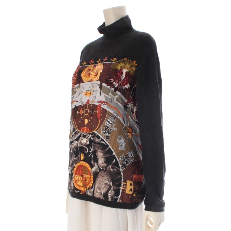 Hermes Twillene Cashmere Silk Margela Era les Mythologies Des Hommes Rouges