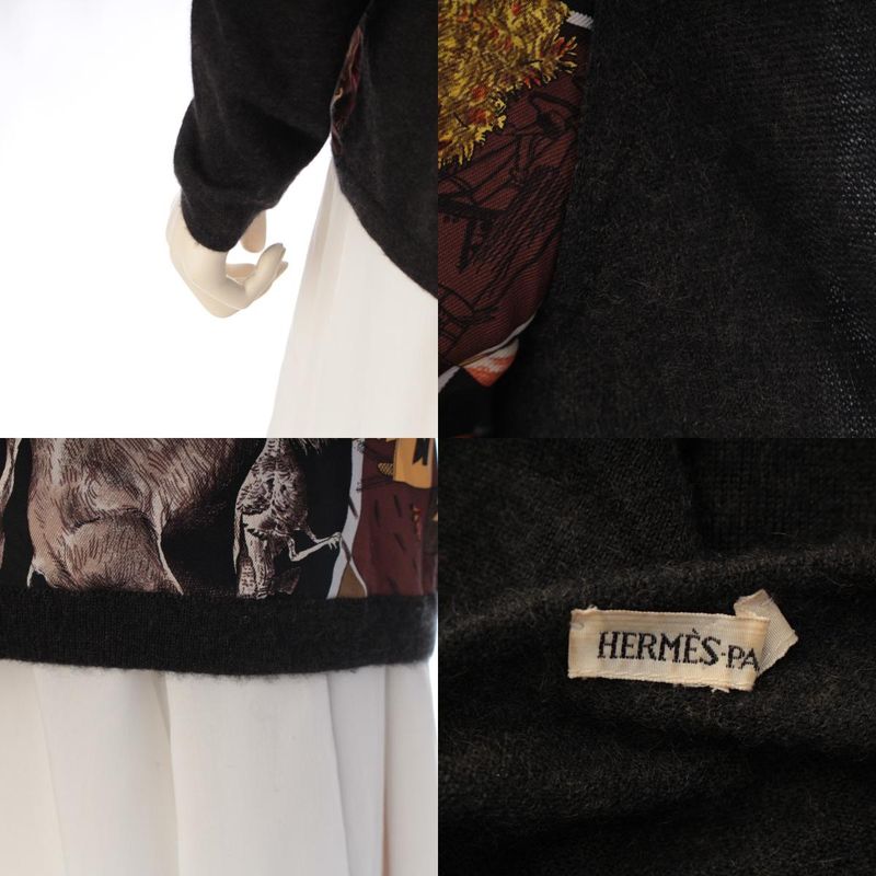 Hermes Twillene Cashmere Silk Margela Era les Mythologies Des Hommes Rouges