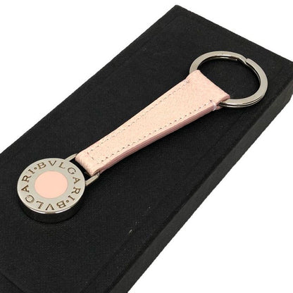 Bvlgari BB Key Ring Key Holder Pink Silver