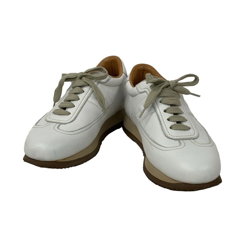 Hermes Sneakers 36 Quick White Leather
