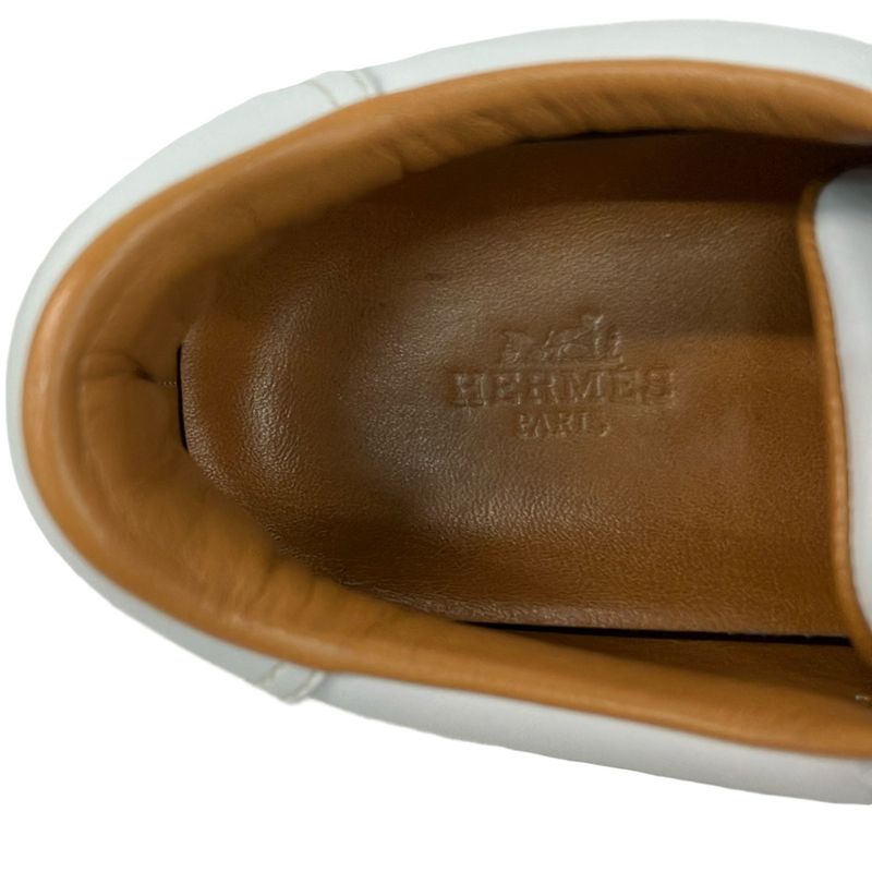Hermes Sneakers 36 Quick White Leather