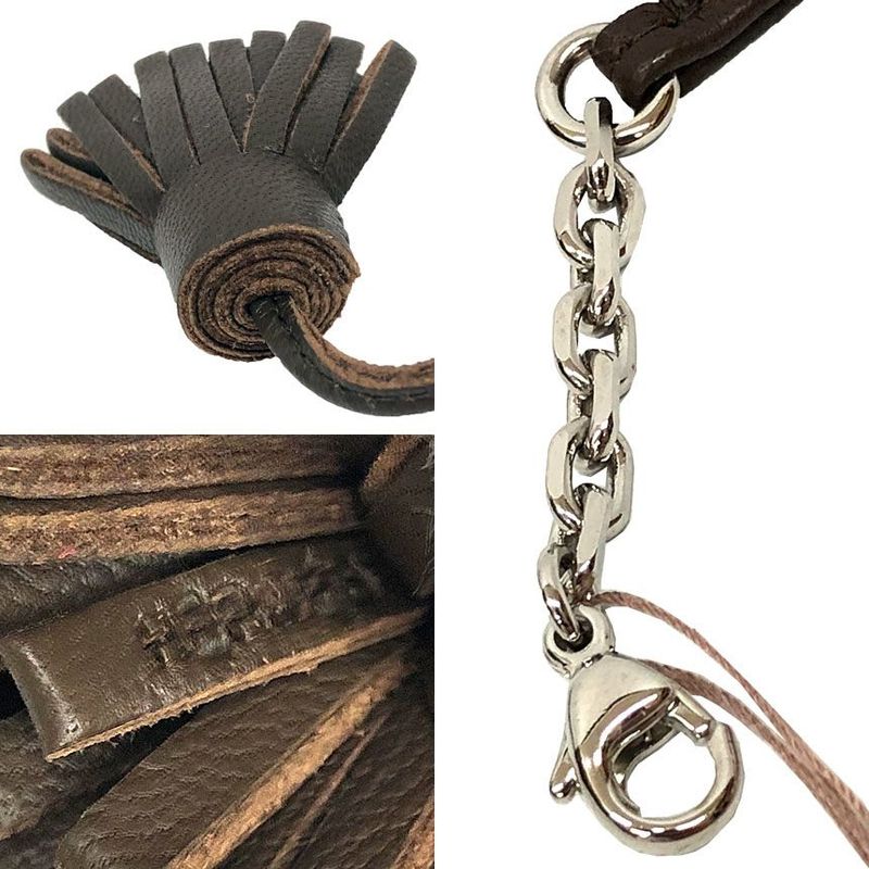 Hermes Carmenchita Pom 20 Brown Bookmark Bookmarker New