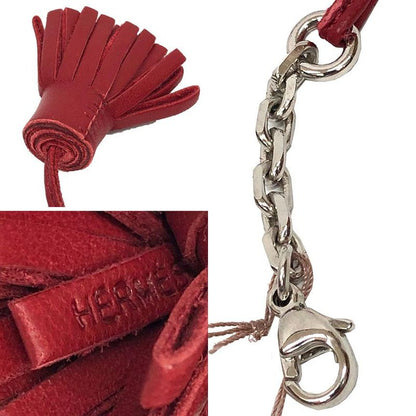 Hermes Carmenchita Pom 20 Red Bookmark Bookmarker New