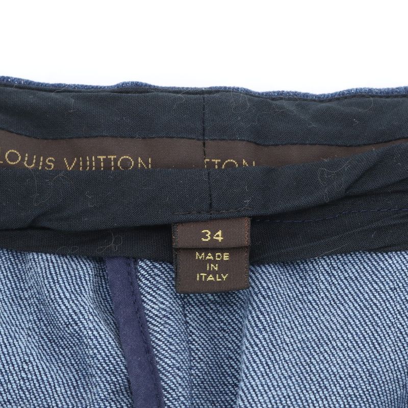 Louis Vuitton Wide Silhouette Denim Gaucho Pants 34