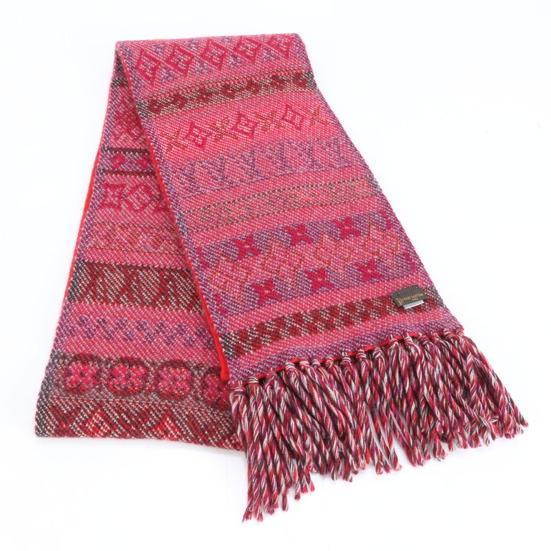 Louis Vuitton Tagged Cashmere Fringe Scarf Shawl Mee