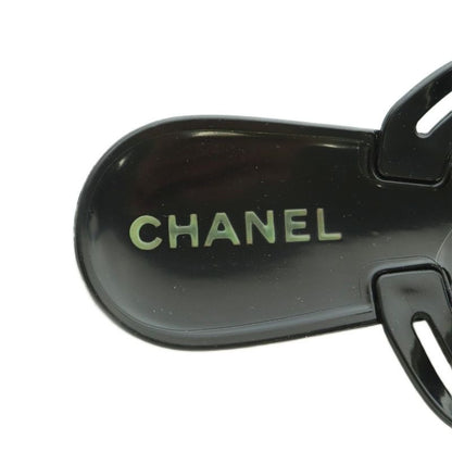 Chanel Camellia Thong Sandals 36 23.0 cm Black