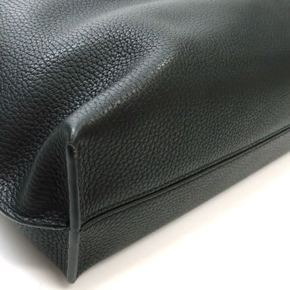 Loewe Vertical Belt Tote Black Grain Calf Leather with Cloth Shipping