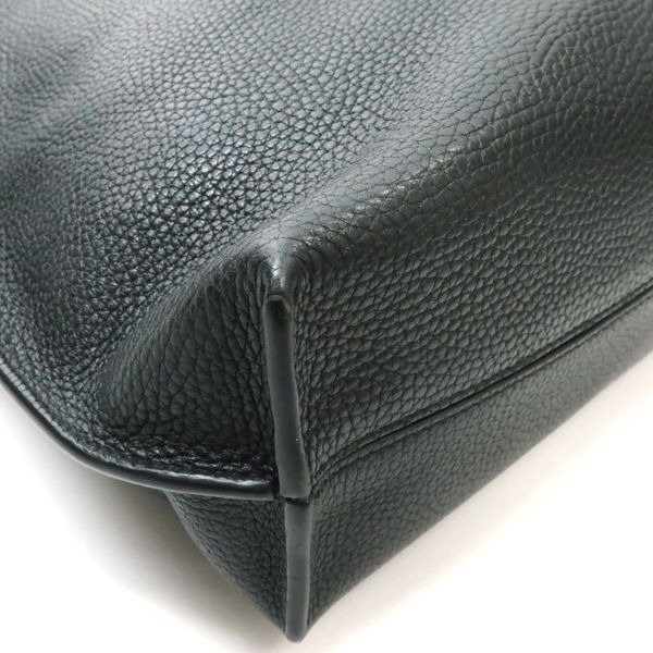 Loewe Vertical Belt Tote Black Grain Calf Leather with Cloth Shipping