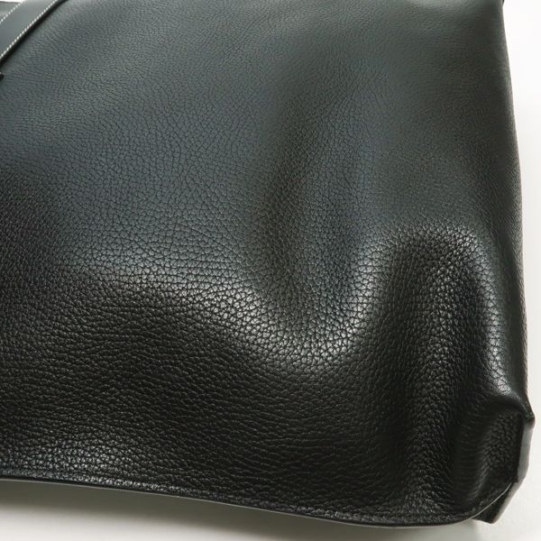 Loewe Vertical Belt Tote Black Grain Calf Leather with Cloth Shipping