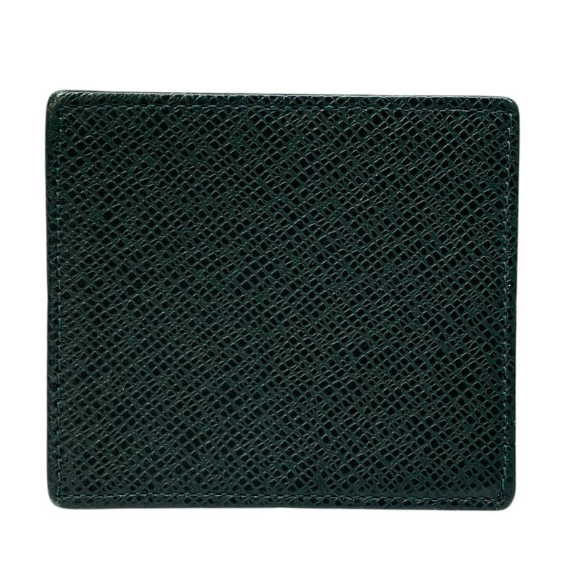 Louis Vuitton Taiga Porte-Monnaie Boite Coin Purse Leather Epi Sea Green Luxury