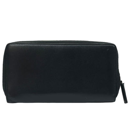 Gucci Wallet Zip Around Logo Leather Black Classic Luxury Sophisticated