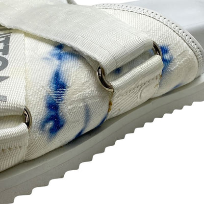 Louis Vuitton Lou Line Sandals Tie Dye Pattern Fabric White Blue Luxury