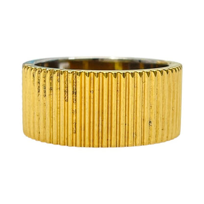 Fendi FF Motif Logo Ring Silver Gold Metal Luxury Sophisticated Presence Mode
