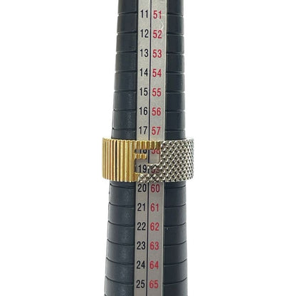 Fendi FF Motif Logo Ring Silver Gold Metal Luxury Sophisticated Presence Mode
