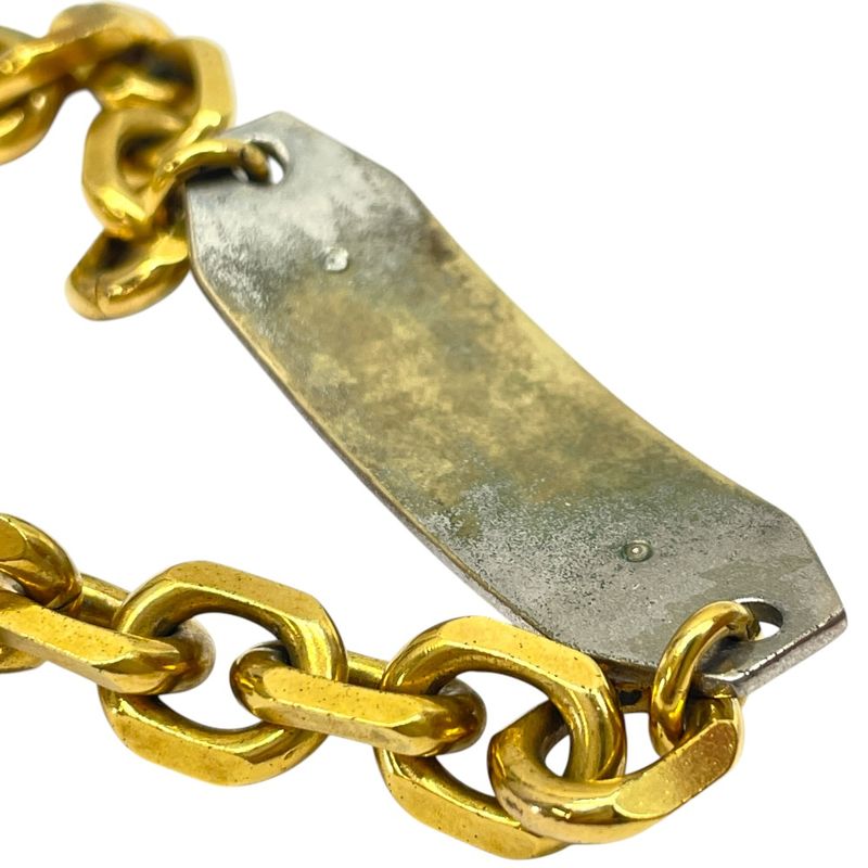 Dior J'adior Chain Plate Bracelet Bangle Logo Gold Luxury Glamorous Sophisticati