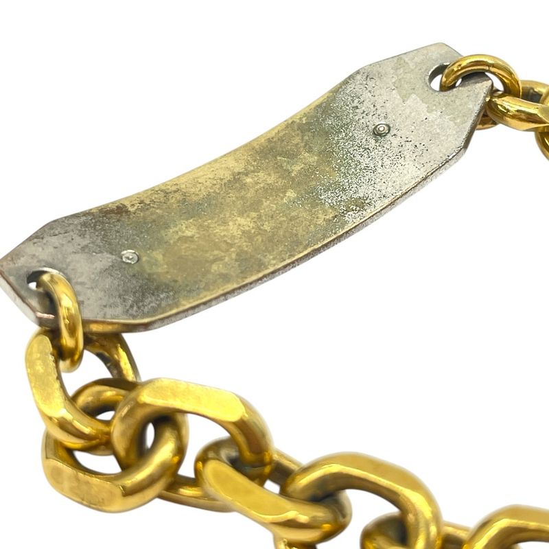 Dior J'adior Chain Plate Bracelet Bangle Logo Gold Luxury Glamorous Sophisticati