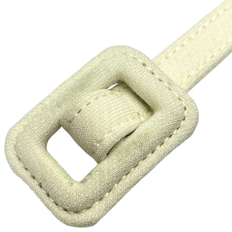 Dior Thin Belt Narrow White Leather Luxury Sophisticated Simple Looks Great