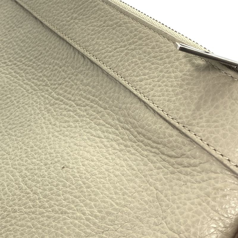 Bottega Veneta Document Case Clutch Pouch Leather Beige Luxury Sophisticated