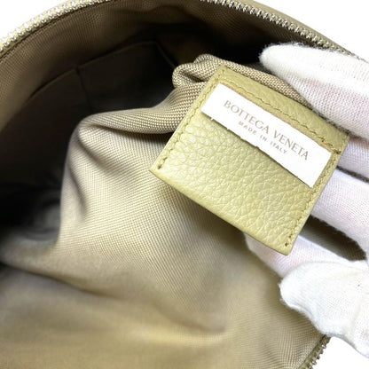 Bottega Veneta Document Case Clutch Pouch Leather Beige Luxury Sophisticated