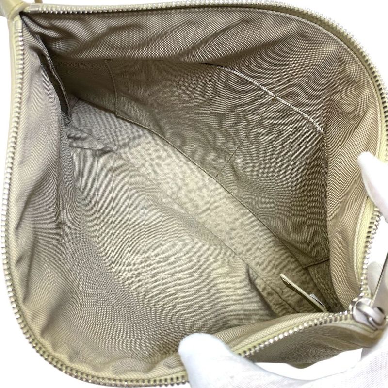 Bottega Veneta Document Case Clutch Pouch Leather Beige Luxury Sophisticated
