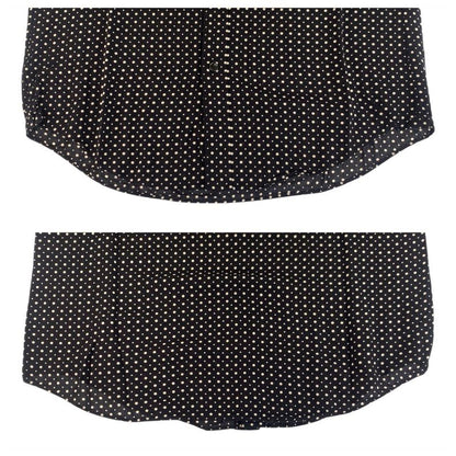 Celine Dot Pattern 38 Black Rayon Long Sleeve Shirt Blouse