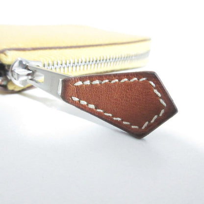 Hermes Azap Mini Silk in Veau Coin Purse Joan Ampoule Yellow