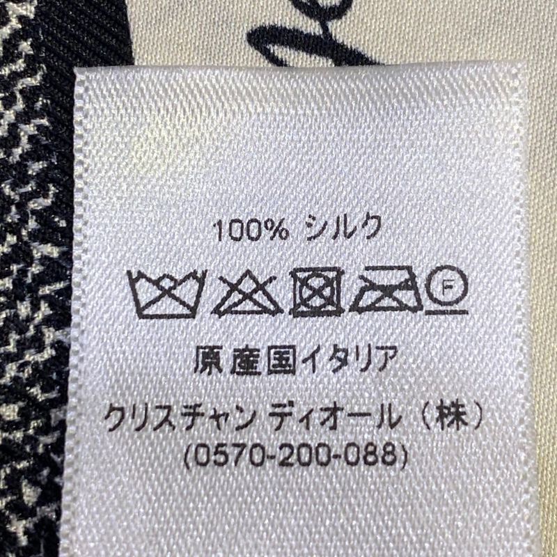Dior Amour Mitzah Silk Scarf Black White