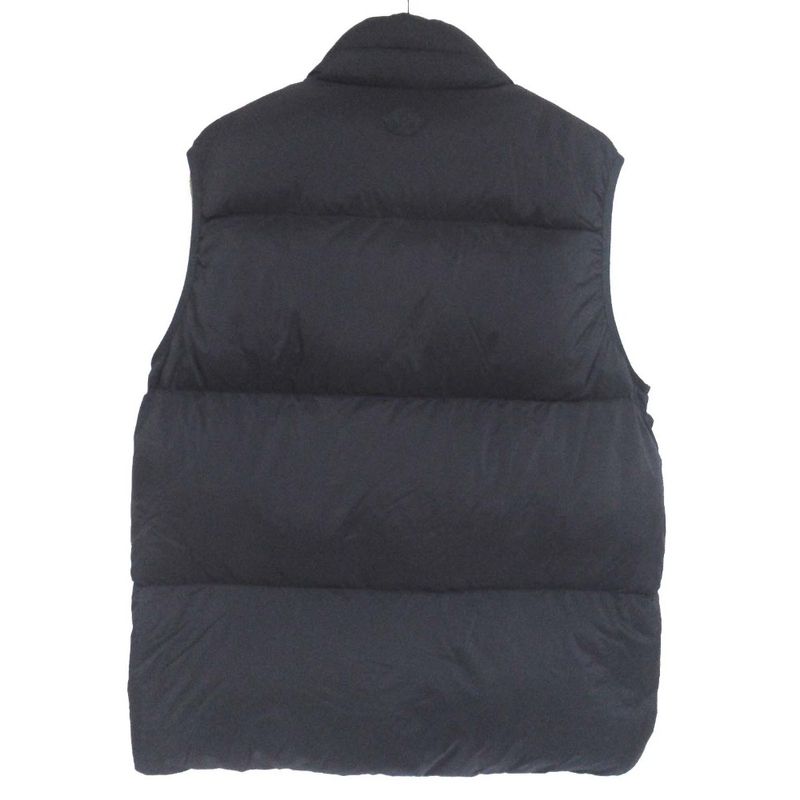 Moncler Amak Logo Print Hood Nylon Down Vest 4 Black