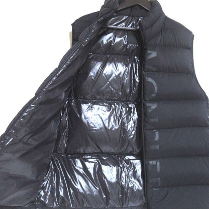 Moncler Amak Logo Print Hood Nylon Down Vest 4 Black