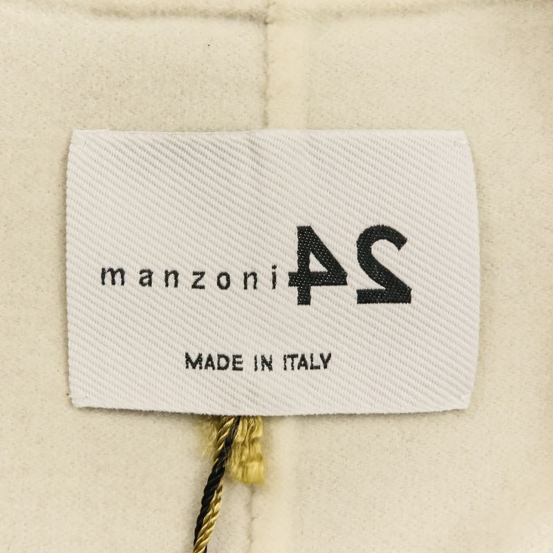 Loro Piana Fabric Wool Cashmere Blend Slit River Coat 40 Beige