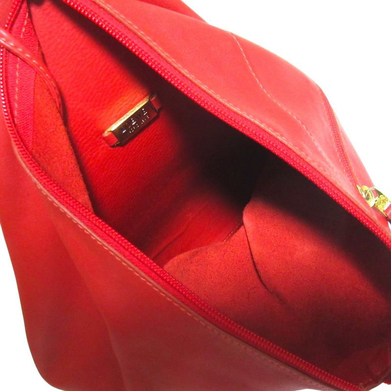 Loewe Vintage Anton Leather Backpack Red Gold