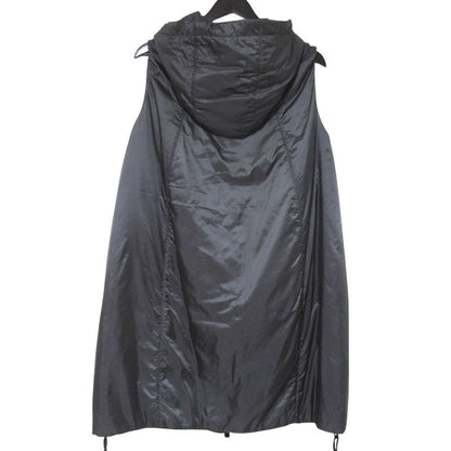 Max Mara Maxmara the Cube Hooded Padded Nosleeve Coat Long Gilet Vest Gray