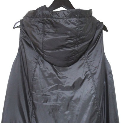 Max Mara Maxmara the Cube Hooded Padded Nosleeve Coat Long Gilet Vest Gray