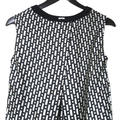 Max Mara S Timeless Bijoux Decoration All Over Pattern Sleeveless Silk Dress